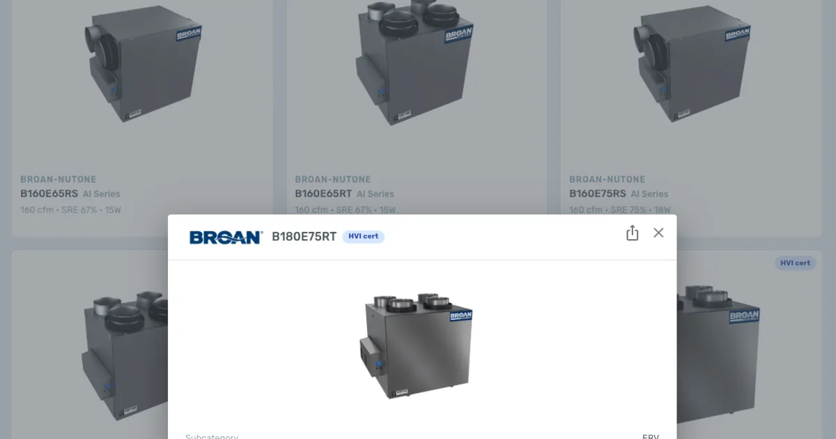 The HAVEN IAQ Equipment Finder